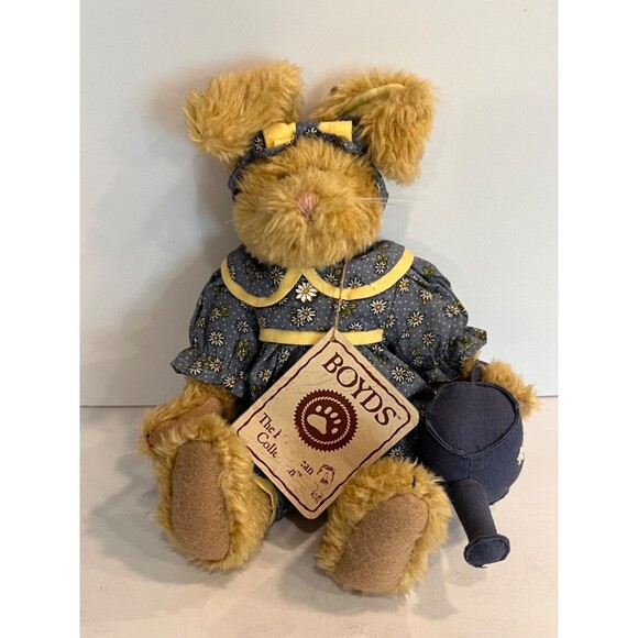 Boyd's Bear's Emily Babbit The Rabbit with Watering Can, Bailey & Friends Series - Picture 1 of 4